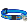 Retired Lupine 1/2" Wee Fishies Cat Safety Collar with Bell