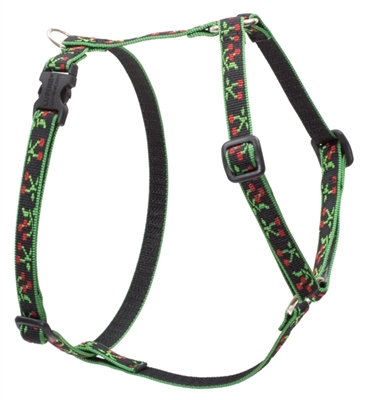 Retired Lupine 1/2" Black Cherry 9-14" Roman Harness