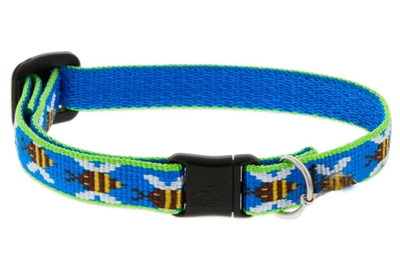 Retired Lupine 1/2" Blue Bees Cat Safety Collar