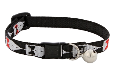 Retired Lupine 1/2" Tuxedo Cat Safety Collar with Bell