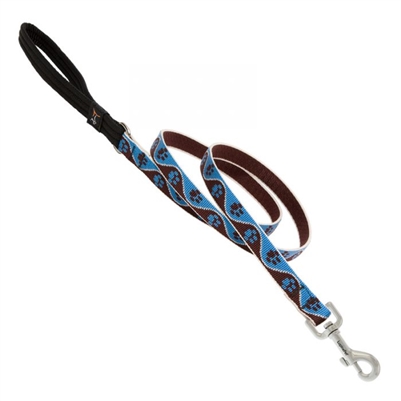 Retired Lupine 3/4" Muddy Paws 6' Padded Handle Leash - Trigger Style