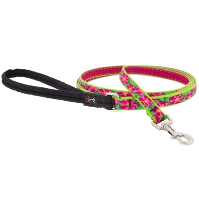 Lupine 1/2" Petunias 4' Padded Handle Leash