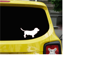 Bassett Hound Vinyl Window Decal