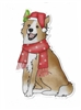 Border Collie Christmas Sticker