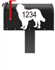 Bernese Mountain Dog Vinyl Mailbox Decals Qty. (2) One for Each Side