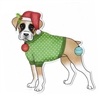 Boxer 2 Christmas Sticker