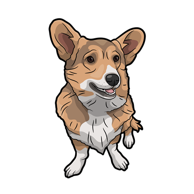 Corgi Sticker