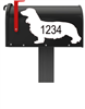 Dachshund Longhair Vinyl Mailbox Decals Qty. (2) One for Each Side