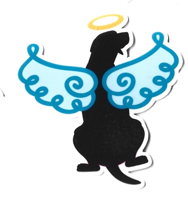 Dog Angel Sticker
