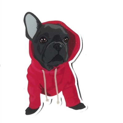 Dog in a Hoodie Sticker