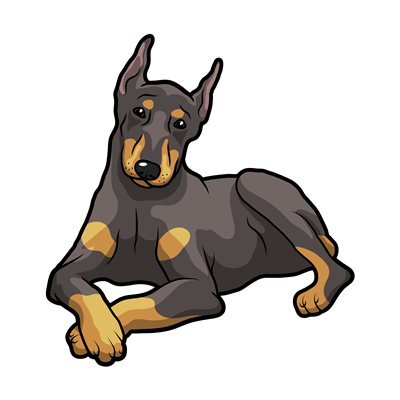 Doberman Pinscher Sticker