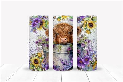 Highland Cow 20 OZ Double Walled Tumbler