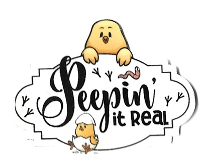 Peepin it Real Sticker