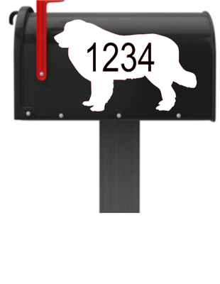 Pyrenees Vinyl Mailbox Decals Qty. (2) One for Each Side