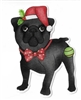 Pug 2 Christmas Sticker