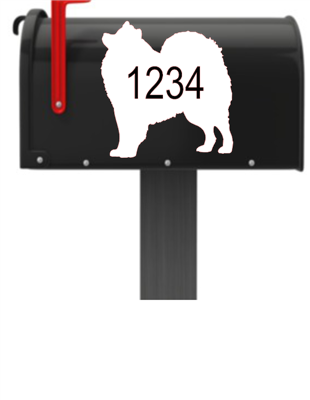 Samoyed Vinyl Mailbox Decals Qty. (2) One for Each Side