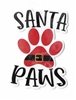 Santa Paws Christmas Sticker