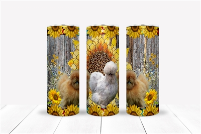 Silkie Sunflowers 20 OZ Double Walled Tumbler
