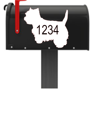 Terrier Vinyl Mailbox Decals Qty. (2) One for Each Side