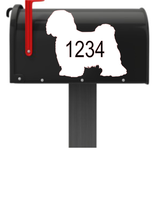 Tibetan Terrier Vinyl Mailbox Decals Qty. (2) One for Each Side