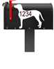 Vizsla Dog Vinyl Mailbox Decals Qty. (2) One for Each Side