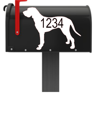 Wirehaired Vizsla Vinyl Mailbox Decals Qty. (2) One for Each Side