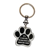 It's a Cat's Life. I'm just here to open the cans! Paw Keychains Stainless Steel & Enamel