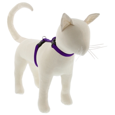 Lupine 1/2" Purple 9-14" H-Style Cat Harness