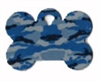 Camo Bone Pet Tag - Aluminum Large