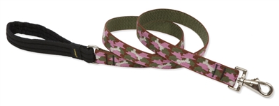 Retired Lupine 1" Camo Chic 4' Long Padded Handle Leash Gate Style Clasp