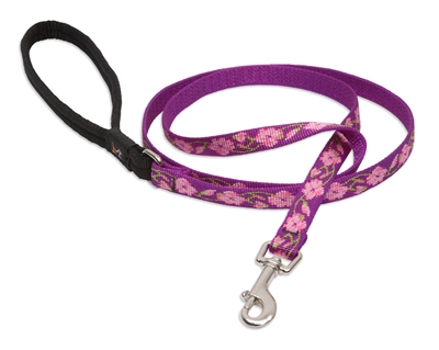 Lupine 1/2" Rose Garden 6' Padded Handle Leash