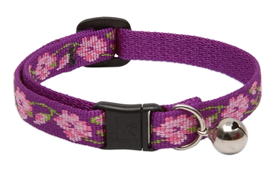 Lupine 1/2" Rose Garden Cat Safety Collar with Bell