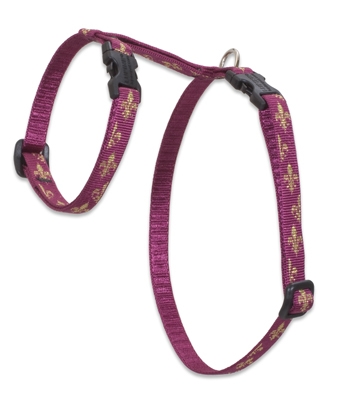 Retired Lupine 1/2" Royal Gold 9-14" H-Style Cat Harness