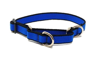Retired Lupine 3/4" Trimline Solid Blue 10-14" Martingale Training Collar