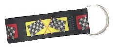 Tuff Lock Racing Flags Keychain - 1"