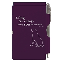 A Dog can change the way you see the World Wellspring Flip Notepad with Pen