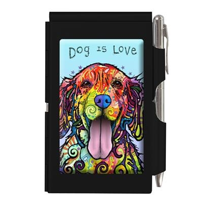 Dog is Love Wellspring Flip Notepad with Pen