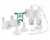 Ameda Dual HygieniKit Milk Collection System with CustomFit Flange System and One-Hand Manual Breast Pump Adapter None Sterile