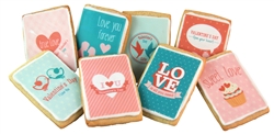 Valentine Card Sugar Cookies