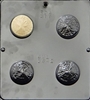 1642  Sand Dollar Oreo Cookie Chocolate Candy Mold