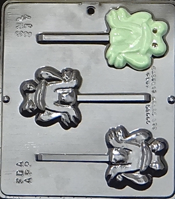 217 Frog Pop Lollipop Chocolate Candy Mold