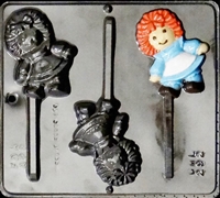 292 Raggedy Ann Lollipop Chocolate Candy Mold