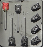 3329 Rose Assembly Lollipop Chocolate Candy Mold