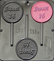 3386 Sweet 16 Lollipop Chocolate Candy Mold