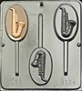 3394 Saxophone Lollipop Chocolate Candy Mold