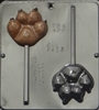 3413 Dog's Paw Pop Lollipop Chocolate Candy Mold