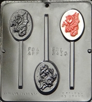 3415 Dragon Lollipop Chocolate Candy Mold