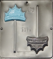 3418 "Prince" Crown Lollipop Chocolate Candy Molds