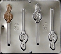 3441 G Clef Musical Lollipop Chocolate Candy Mold