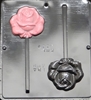 3447 Rose Lollipop Chocolate Candy Mold